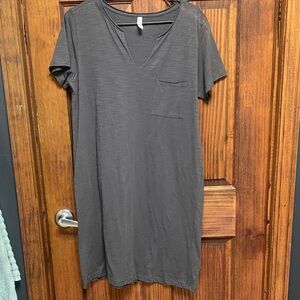 Wishlist Charcoal Gray T-Shirt Dress